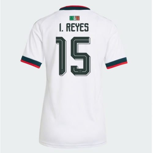 Billige Fotballdrakt Mexico Israel Reyes #15 Replika Bortedrakt Dame VM 2026 Kortermet Billige Fotballdrakt Mexico Israel Reyes #15 Replika Bortedrakt Dame VM 2026 Kortermet